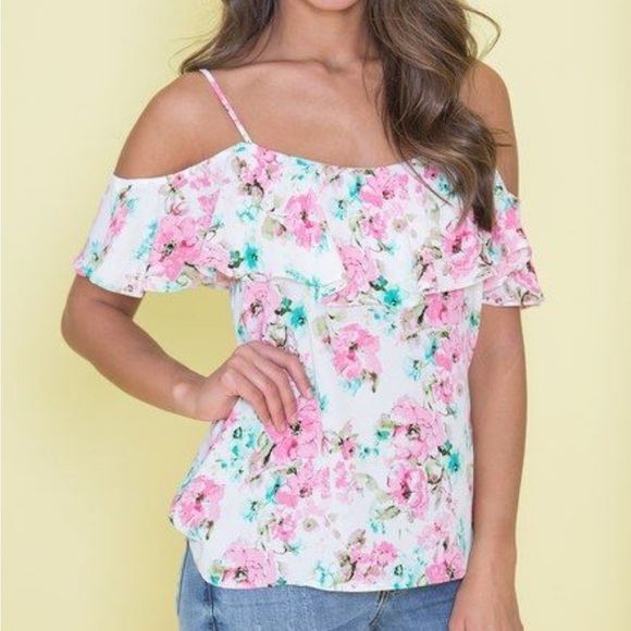 Pink Lily “I Don’t Kiss and Tell” Floral‎ Blouse - Picture 12 of 12